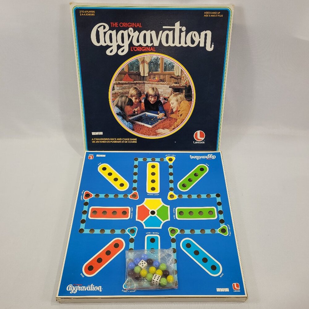 Original Aggravation Vintage 1976 Board Game by Lakeside
